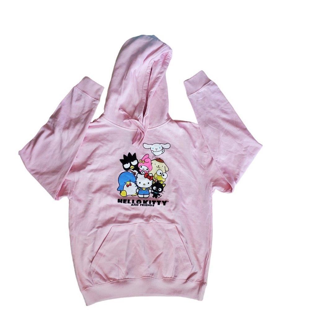 Sanrio Hello Kitty & Friends Pink Hoodie Sweatshirt NWT Size Medium‎